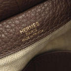 Hermes Pur Sangle 35 Havana Leather Handbag — view 4