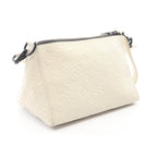 Louis Vuitton Shoulder Bag Triangle Messenger 2-Way White Leather — view 2
