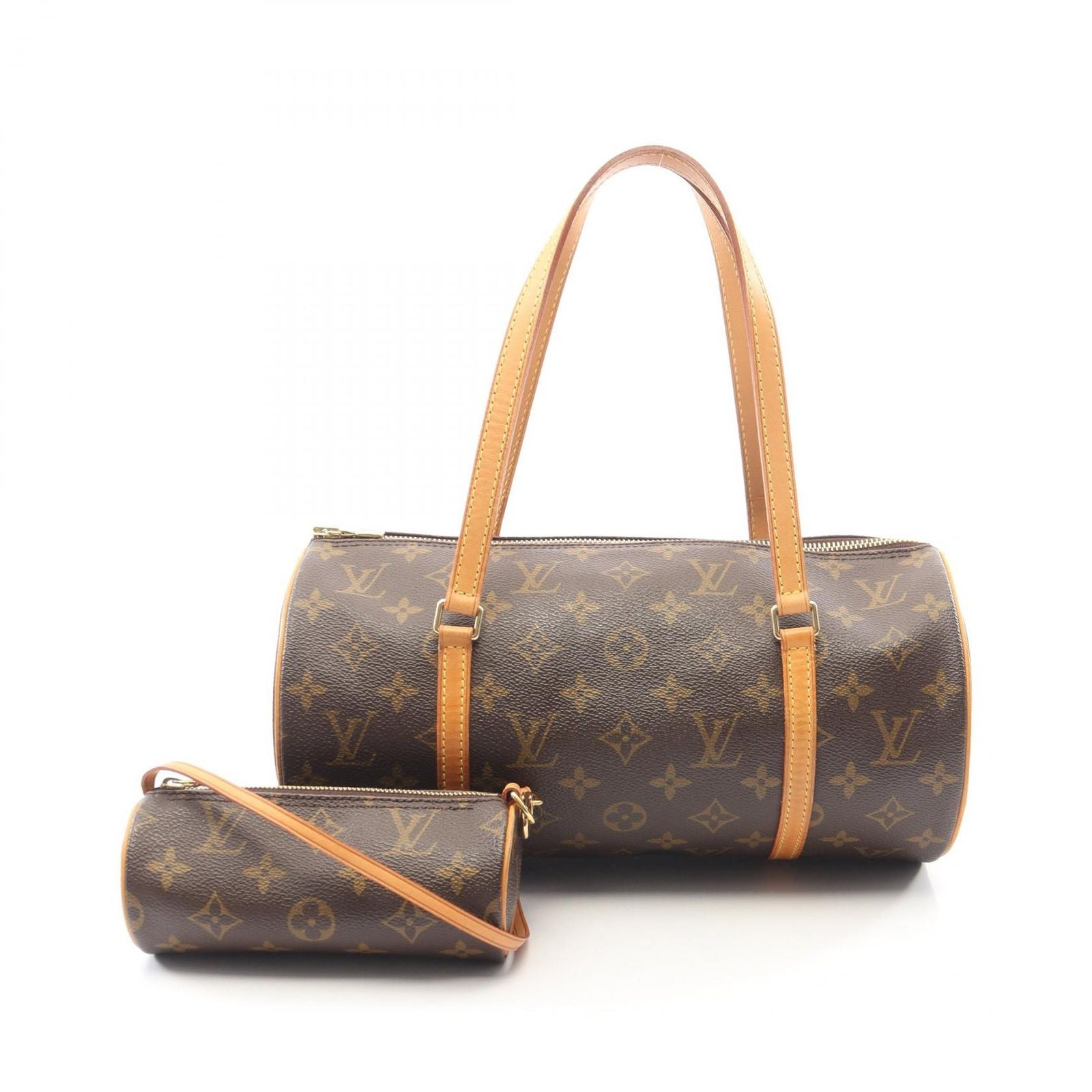 Louis Vuitton Papillon 30 Canvas Leather GM Handbag