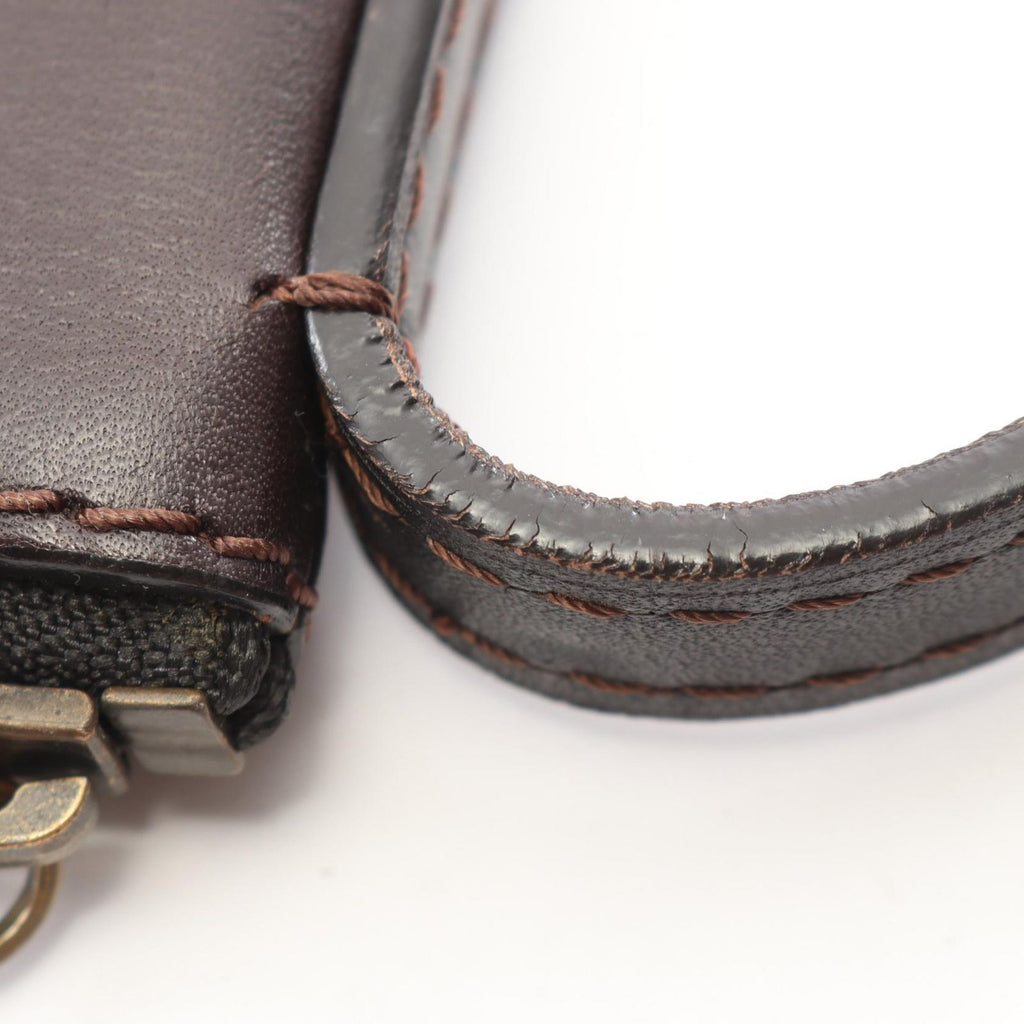 Louis Vuitton Shoulder Bag Sac Plat Utah Cafe Leather Sac — view 6
