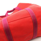Louis Vuitton Boston Bag Sac Weekend Rouge Canvas — view 7