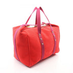 Louis Vuitton Boston Bag Sac Weekend Rouge Canvas — view 2