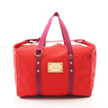 Louis Vuitton Boston Bag Sac Weekend Rouge Canvas