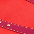 Louis Vuitton Boston Bag Sac Weekend Rouge Canvas — view 8