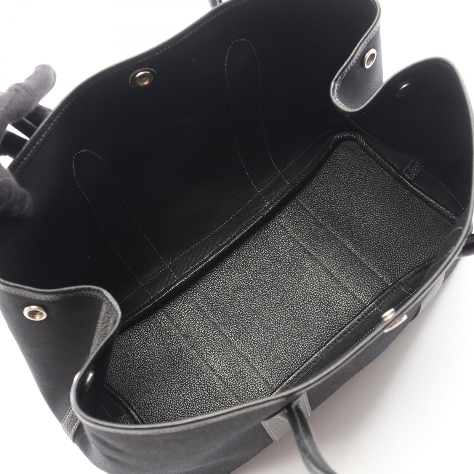Hermes Tote Bag Garden Party PM Black — view 3