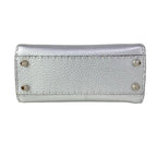 Fendi Handbag Peekaboo Iconic Small Selleria Silver Leather — view 5