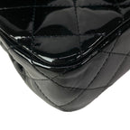 Chanel Shoulder Bag Extra Mini Quilted Black Chain Silver Leather — view 6