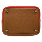 Hermes Handbag Picotin Lock Kazak PM Rouge Cou Gold Silver — view 5