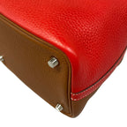 Hermes Handbag Picotin Lock Kazak PM Rouge Cou Gold Silver — view 7