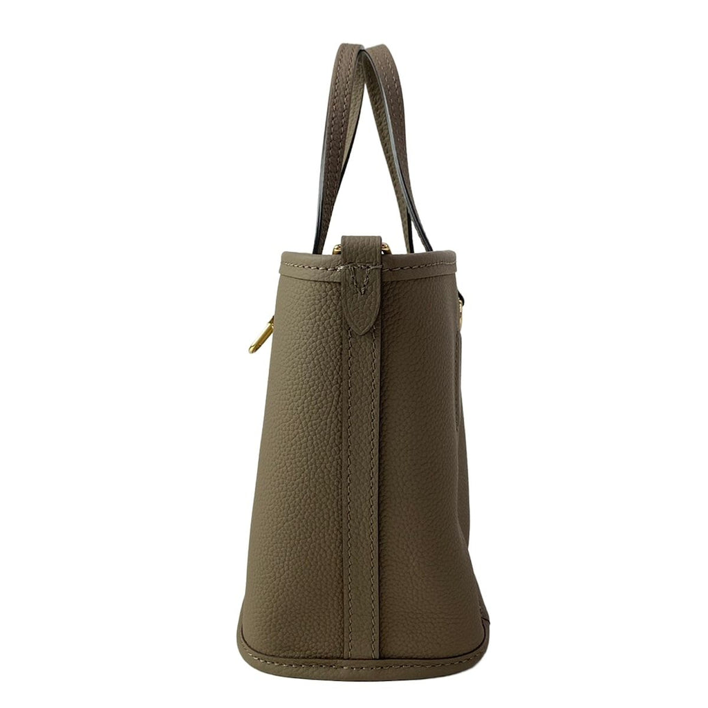 Louis Vuitton Tote Bag Monogram Neverfull Inside Out BB Dark Fango Leather Cowhide — view 4