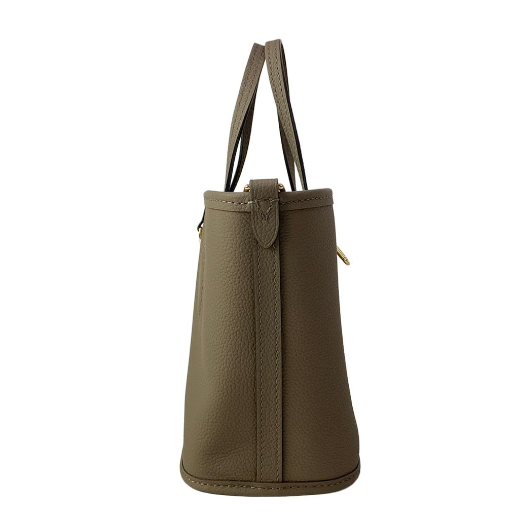 Louis Vuitton Tote Bag Monogram Neverfull Inside Out BB Dark Fango Leather Cowhide — view 2