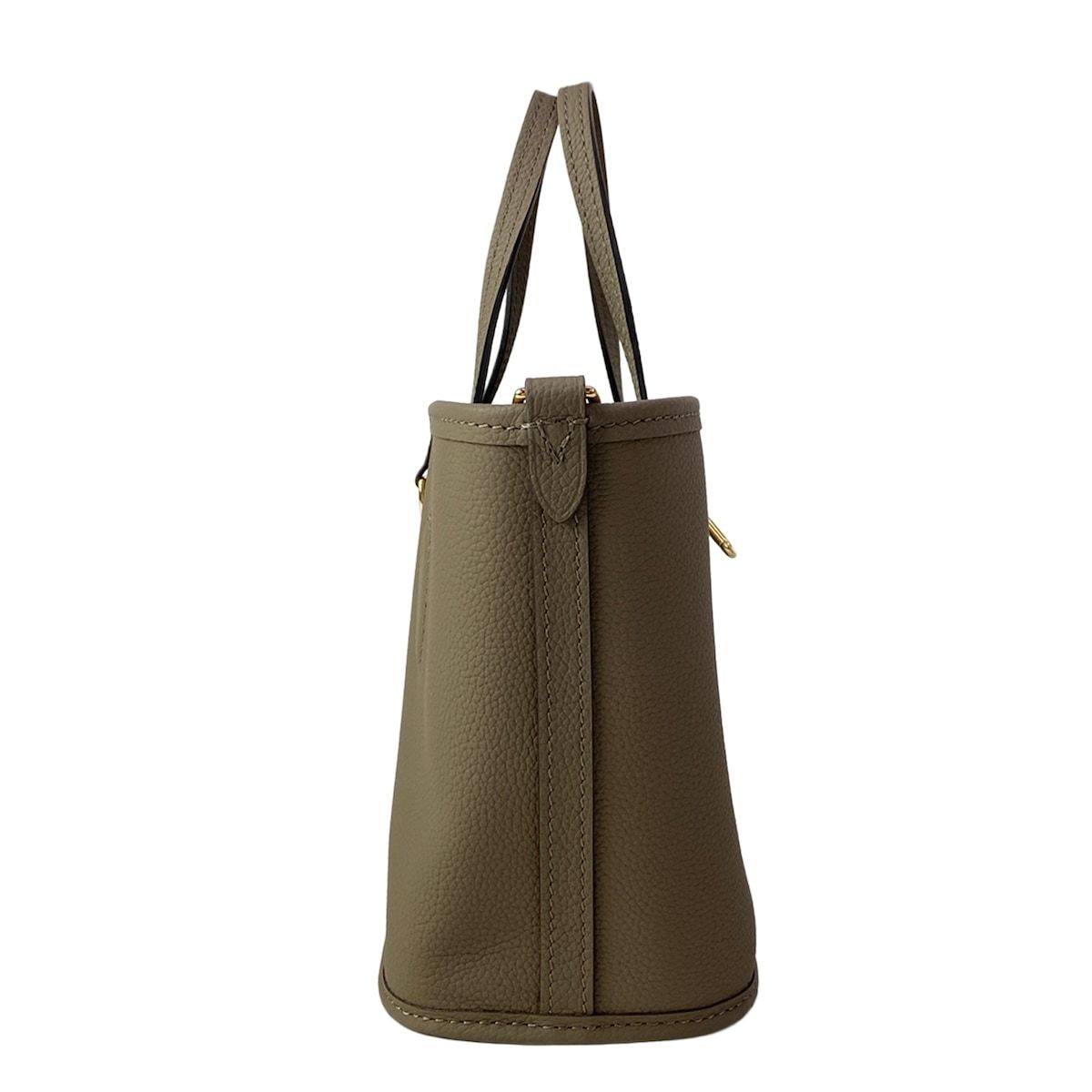 Louis Vuitton Tote Bag Monogram Neverfull Inside Out BB Dark Fango Leather Cowhide — view 2