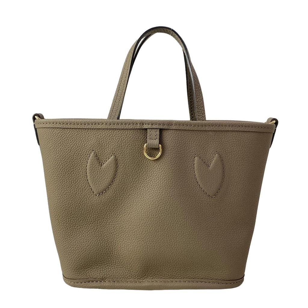 Louis Vuitton Tote Bag Monogram Neverfull Inside Out BB Dark Fango Leather Cowhide — view 3