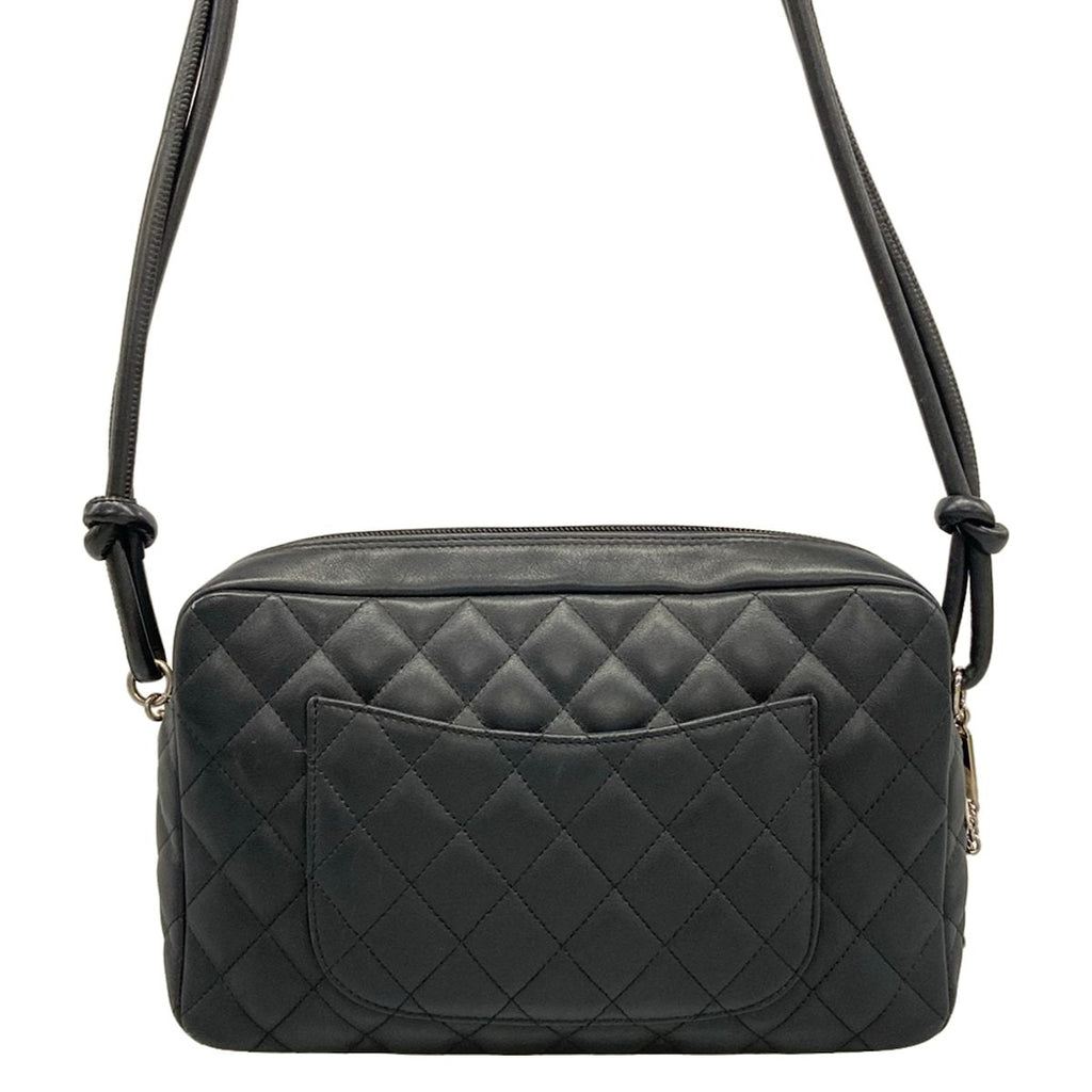 Chanel Shoulder Bag Cambon Line Black Silver Lambskin — view 3
