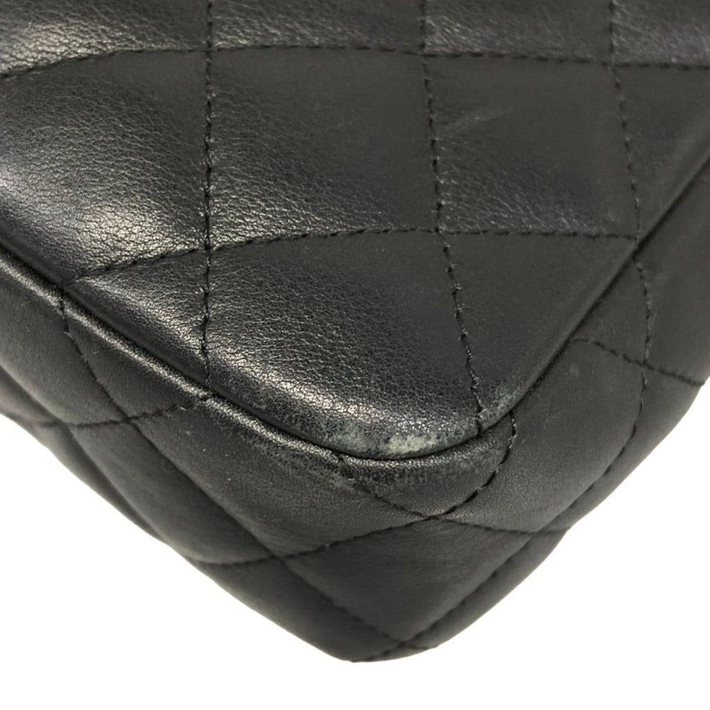 Chanel Shoulder Bag Cambon Line Black Silver Lambskin — view 6