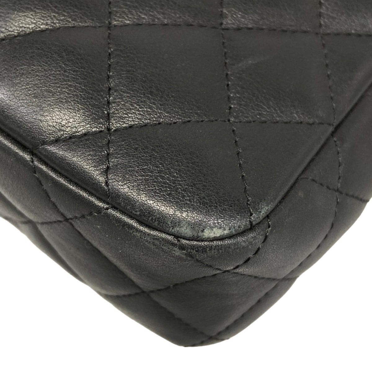 Chanel Shoulder Bag Cambon Line Black Silver Lambskin — view 6