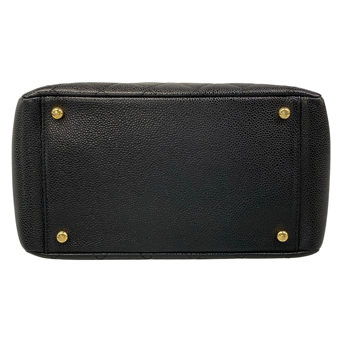 Chanel Shoulder Bag Petit Timeless Tote Quilted Black Chain Gold — view 5