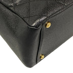 Chanel Shoulder Bag Petit Timeless Tote Quilted Black Chain Gold — view 6