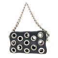 Prada Perforated Chain Shoulder Bag