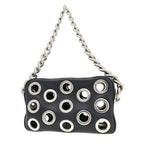 Prada Perforated Chain Shoulder Bag