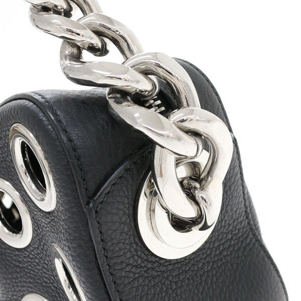 Prada Perforated Chain Shoulder Bag — view 6