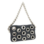 Prada Perforated Chain Shoulder Bag — view 3