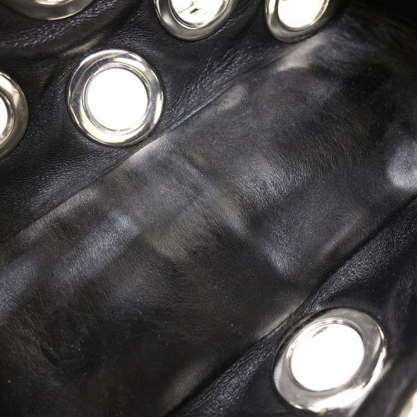 Prada Perforated Chain Shoulder Bag — view 8