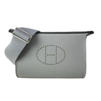Hermes Shoulder Bag Vide Poche Gris Perle Silver