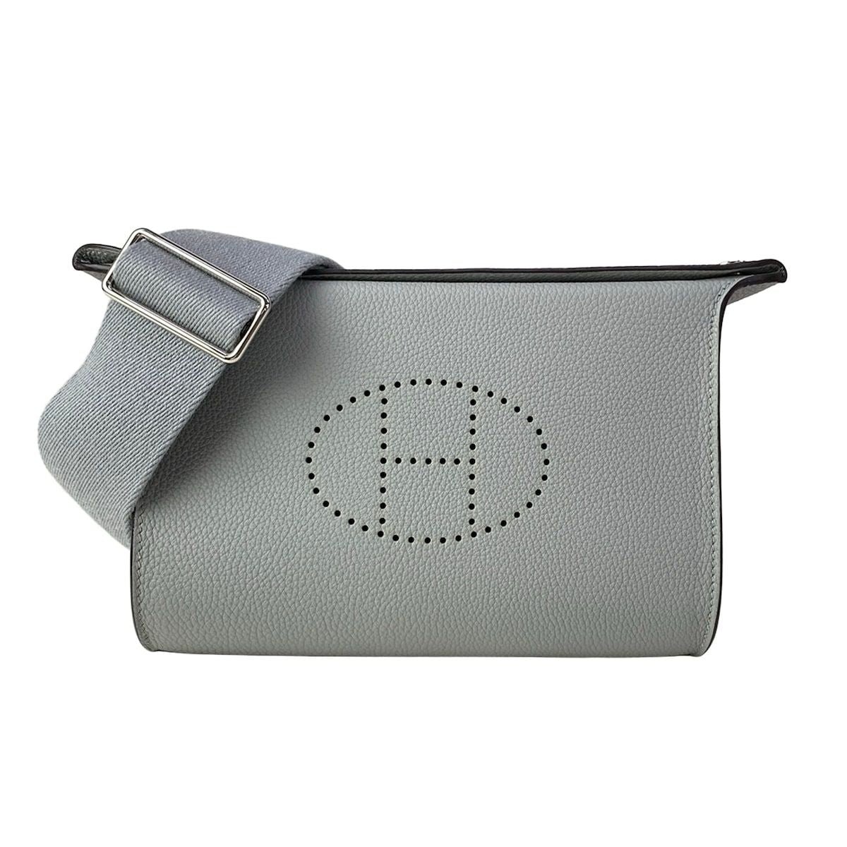 Hermes Shoulder Bag Vide Poche Gris Perle Silver