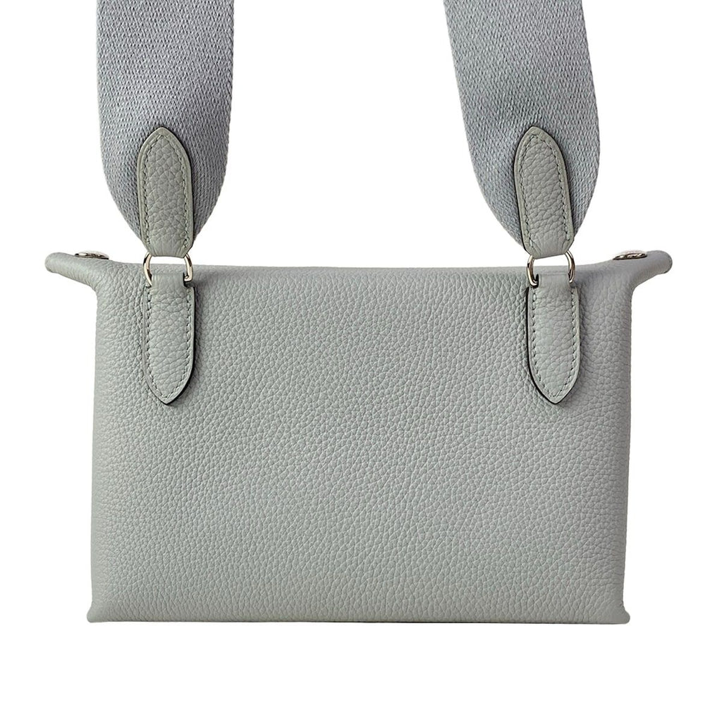 Hermes Shoulder Bag Vide Poche Gris Perle Silver — view 3