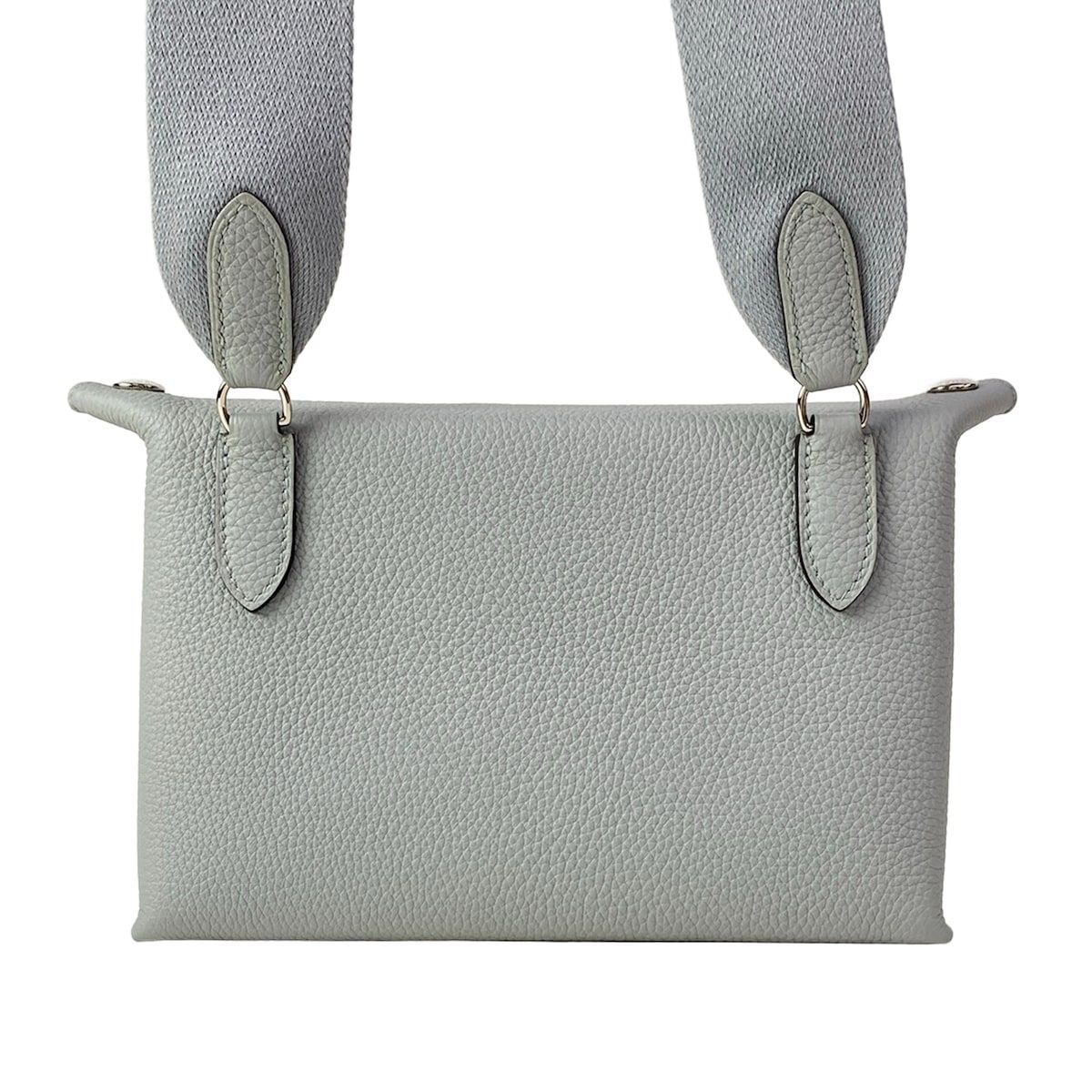 Hermes Shoulder Bag Vide Poche Gris Perle Silver — view 3