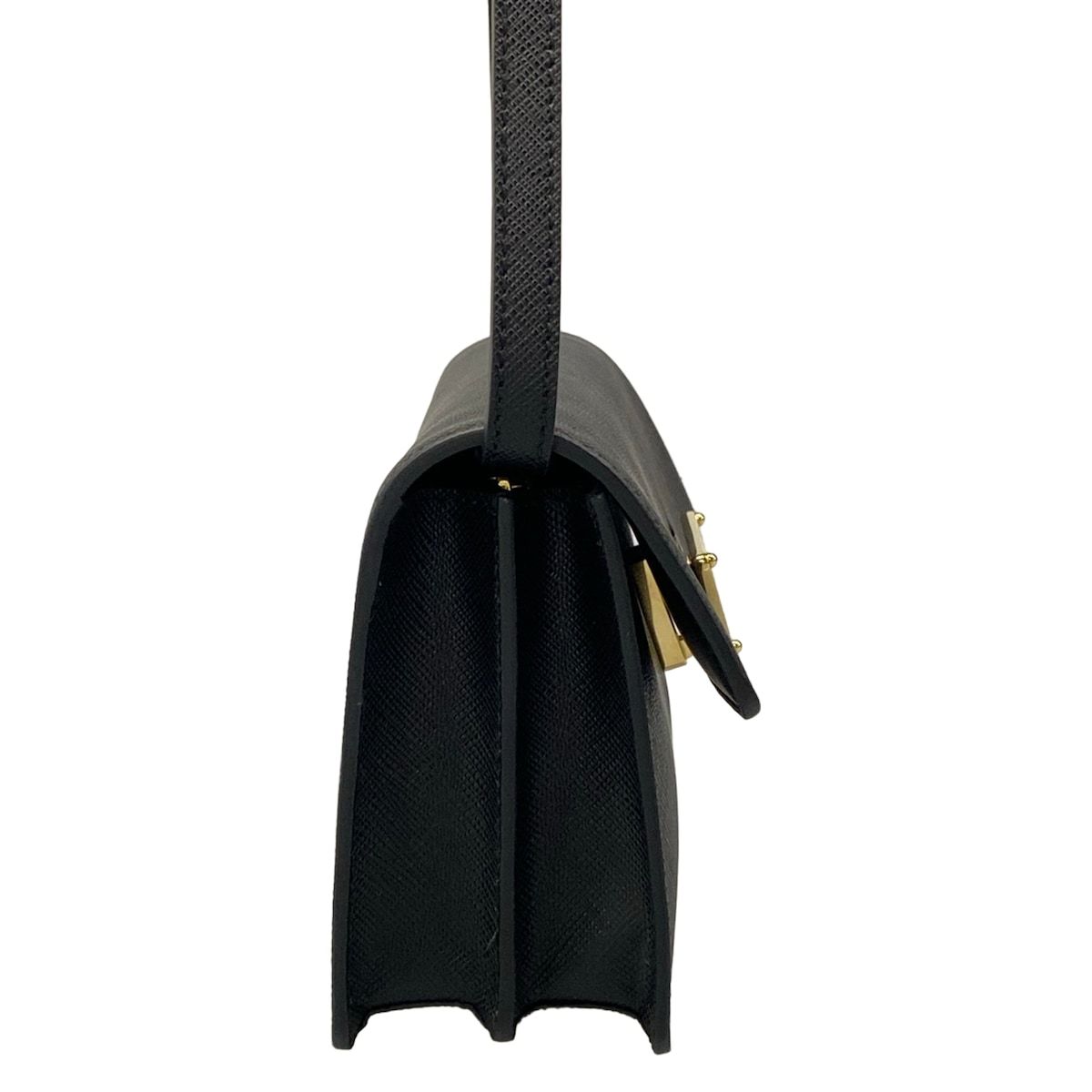 Prada Shoulder Bag Saffiano Leather Black — view 2