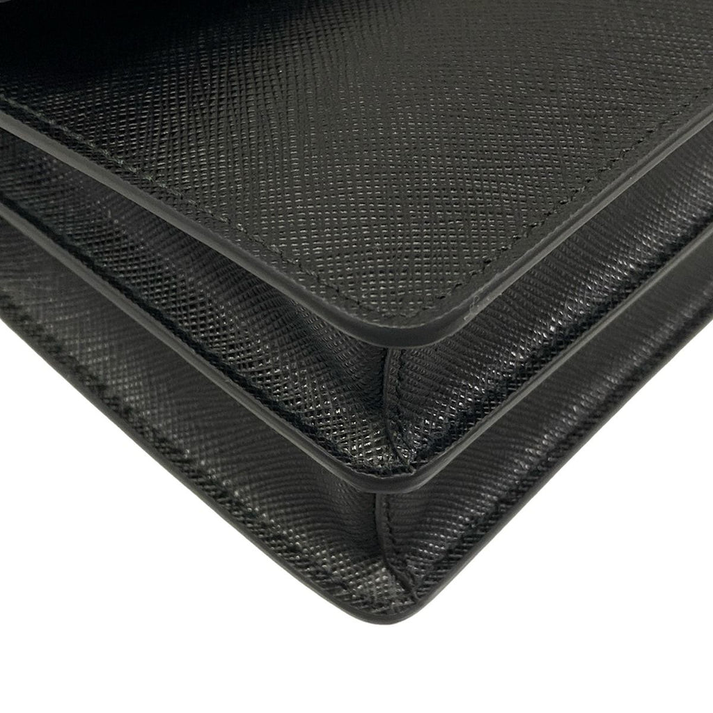 Prada Shoulder Bag Saffiano Leather Black — view 6