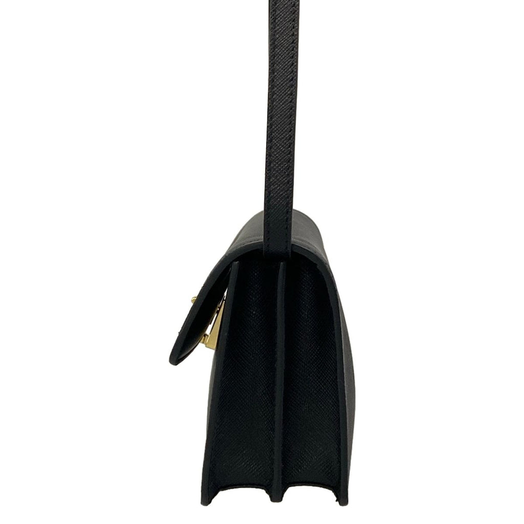 Prada Shoulder Bag Saffiano Leather Black — view 4