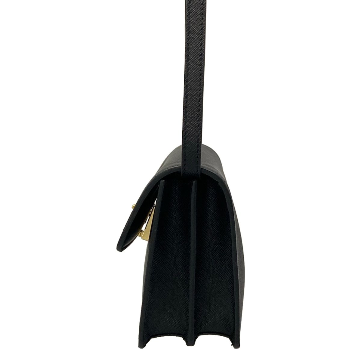 Prada Shoulder Bag Saffiano Leather Black — view 4