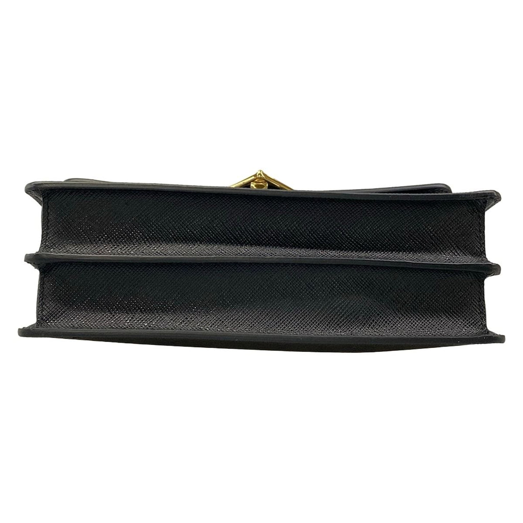 Prada Shoulder Bag Saffiano Leather Black — view 5