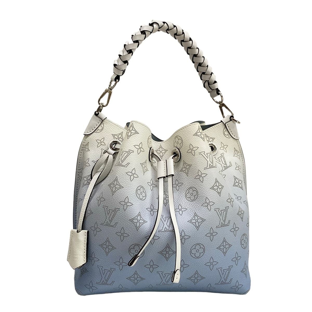 Louis Vuitton Handbag Mahina Mulia Blue Leather Cowhide