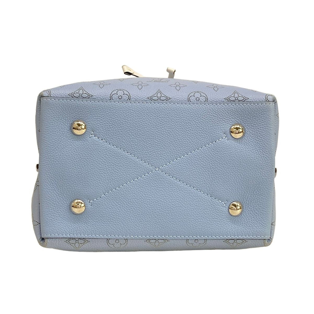 Louis Vuitton Handbag Mahina Mulia Blue Leather Cowhide — view 5