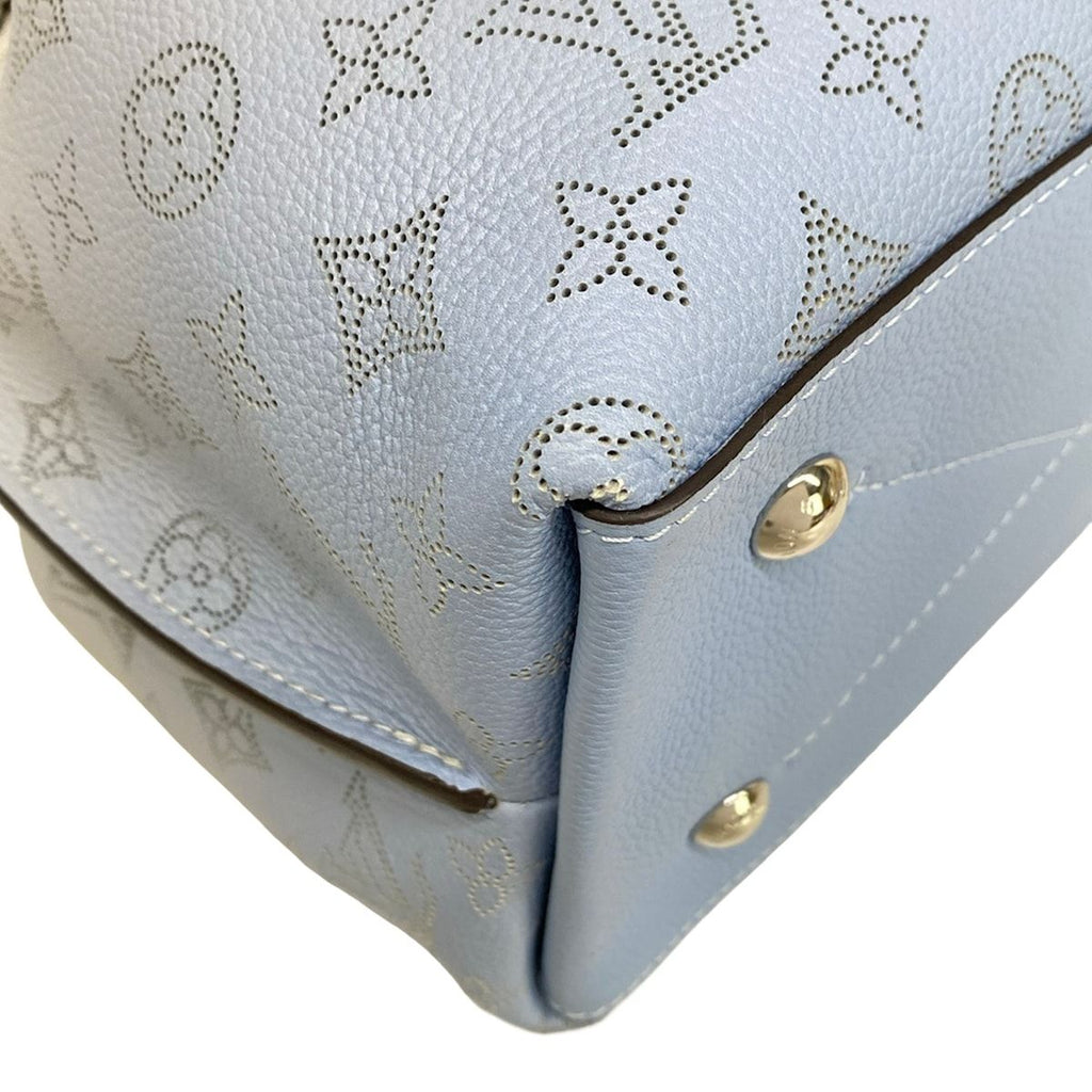 Louis Vuitton Handbag Mahina Mulia Blue Leather Cowhide — view 7