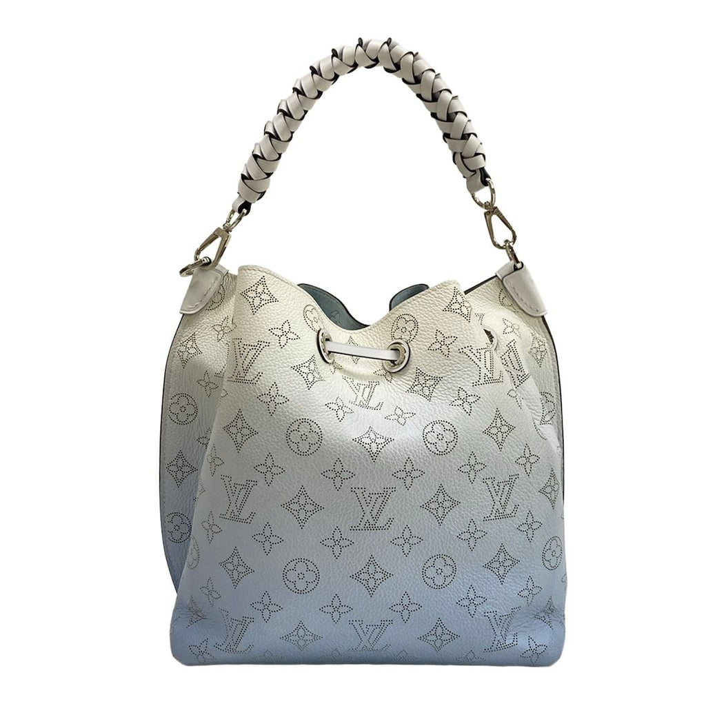 Louis Vuitton Handbag Mahina Mulia Blue Leather Cowhide — view 3