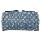 Louis Vuitton Handbag Monogram Denim Neo Speedy Blue Cotton — view 5