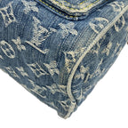 Louis Vuitton Handbag Monogram Denim Neo Speedy Blue Cotton — view 6