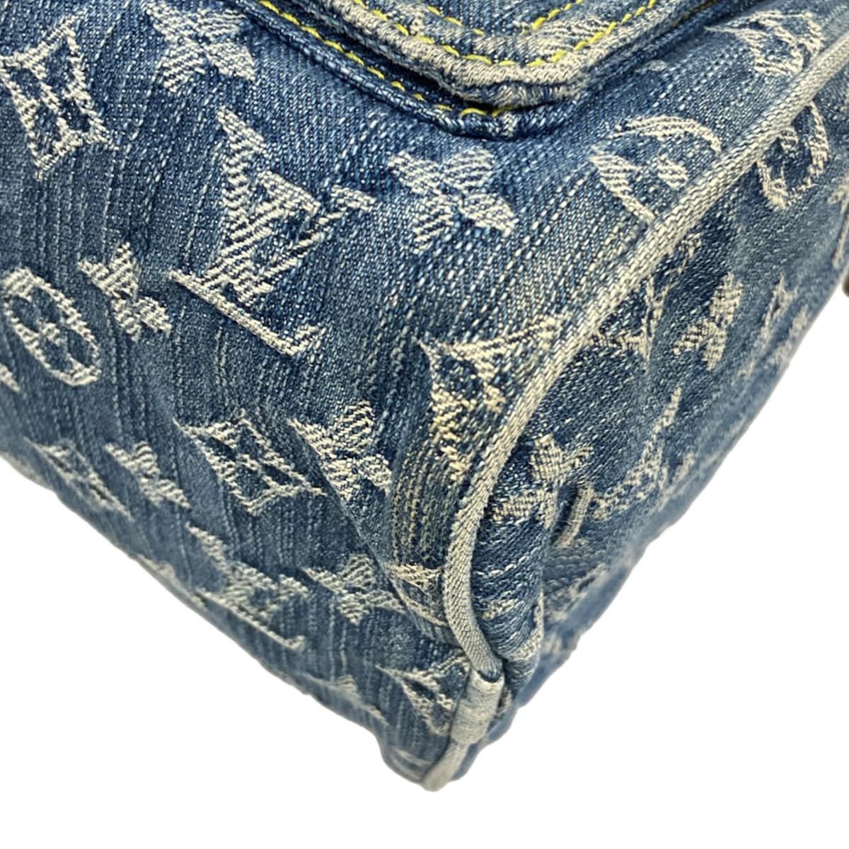 Louis Vuitton Handbag Monogram Denim Neo Speedy Blue Cotton — view 6
