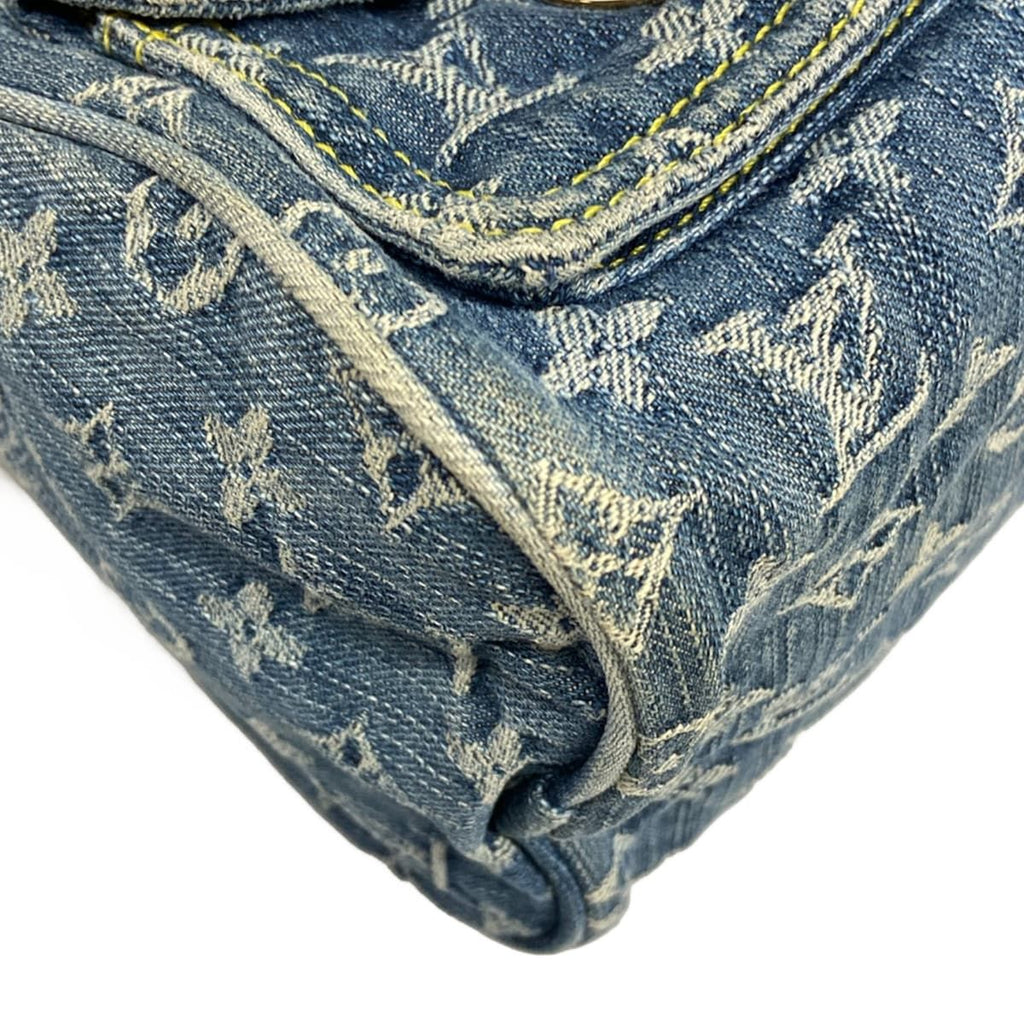 Louis Vuitton Handbag Monogram Denim Neo Speedy Blue Cotton — view 7