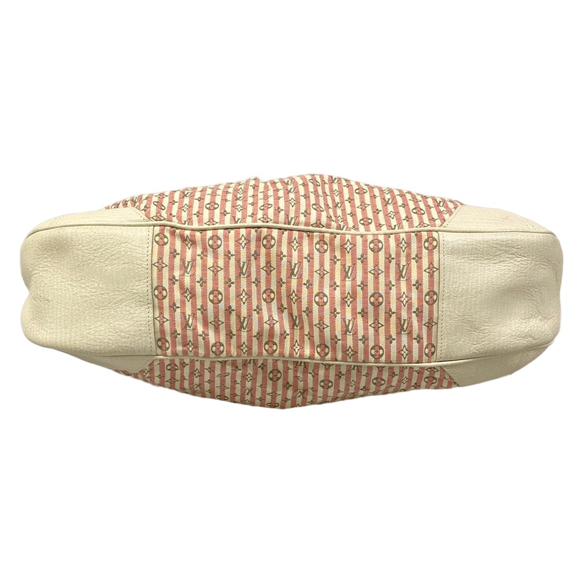 Louis Vuitton Handbag Monogram Mini Lin Croisette Marina GM Rouge Cotton Linen — view 5