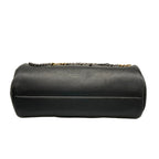 Chanel Shoulder Bag Black Chain Logo — view 5