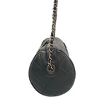Chanel Shoulder Bag Black Chain Logo — view 4