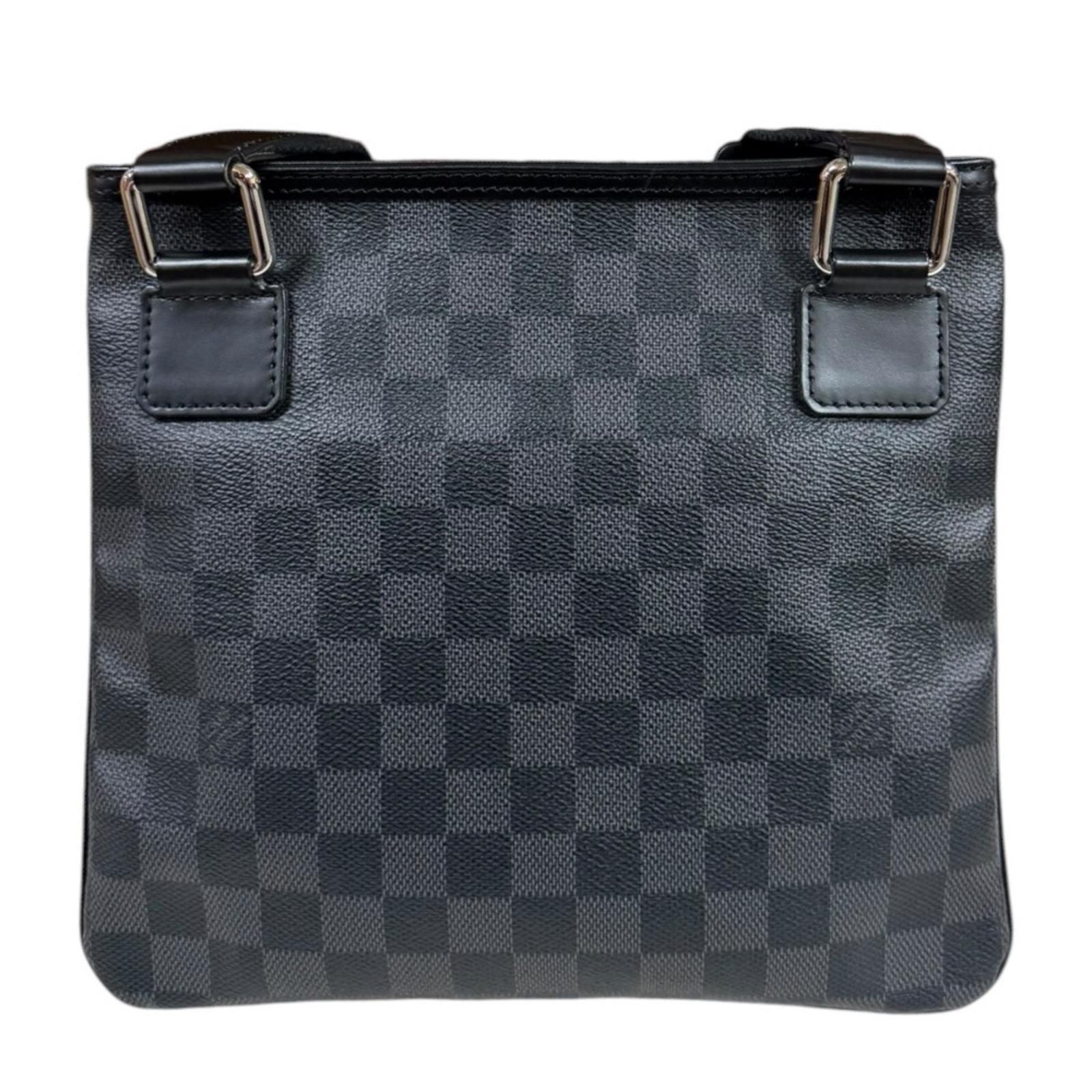 Louis Vuitton Thomas Damier Graphite Shoulder Bag Canvas Black Vintage — view 3