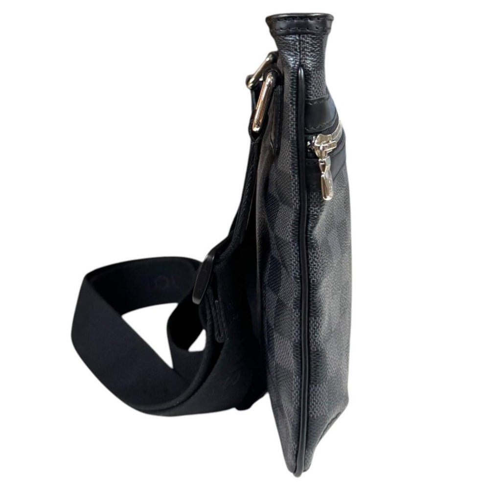 Louis Vuitton Thomas Damier Graphite Shoulder Bag Canvas Black Vintage — view 4