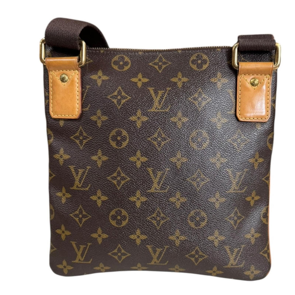 Louis Vuitton Pochette Valmy Monogram Shoulder Bag Canvas Brown Vintage — view 3